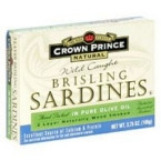 Crown Prince Brisling Sardines in Olive Oil (12x3.75 Oz)