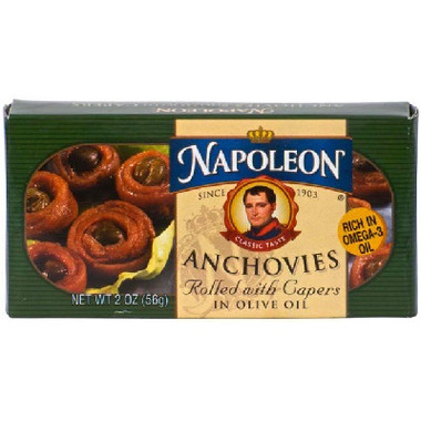 Napoleon Co. Anchovies Rolled (1x2OZ )