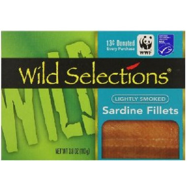 Wild Selections Lightly Smoked Sardine Fillets (12x3.8 OZ)