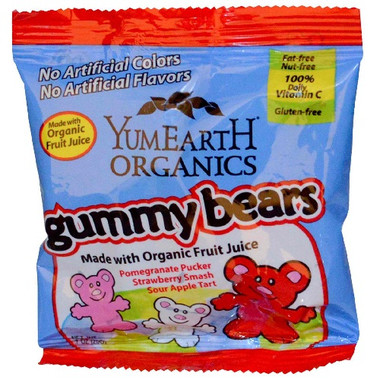 Yummy Earth Gmy Bear Snk Pk (12x7OZ )