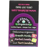 St Claire's Organics, Breath Mints, Spearmint (6x1.5Oz)