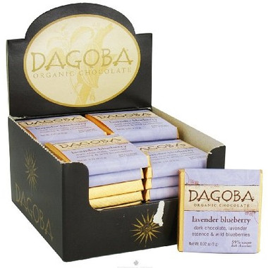 Dagoba Organic Lavender Bluberry Squares (50x9GRAM)