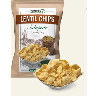 Simply 7 Lentil Chips Jalepeno (12x4Oz)