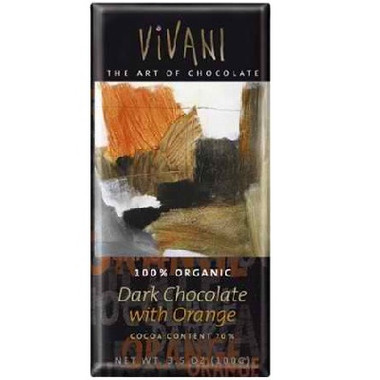 Vivani Chocolates Dark Chocolate Orange (10x3.5OZ )