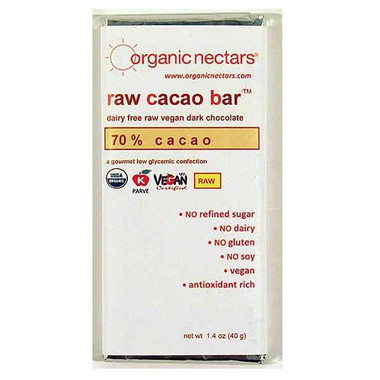 Organic Nectars Og2 Bar Dark Choc 70% (12x1.4Oz)