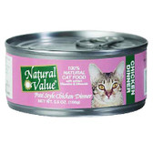 Natural Value Pate Chicken Cat Food (24x5.5OZ )