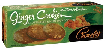 Pamela's Ginger Cookies With Almonds Gluten Free (6x7.25 Oz)