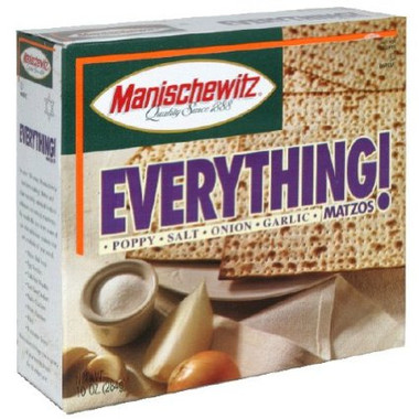 Manischewitz Matzo, Everything (12x10 OZ)