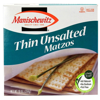 Manischewitz Matzo, Thin Unsalted (12x10 OZ)