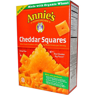 Annie's Homegrown Og3 Cheddar Squares (12x2.5Oz)