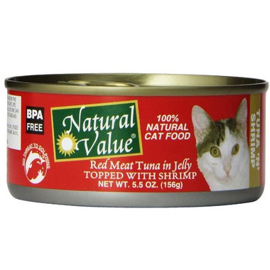 Natural Value Tuna Shrimp Cat Food (24x5.5Oz)
