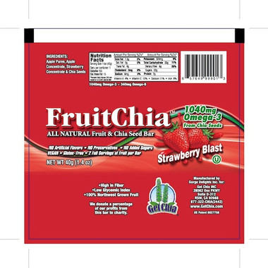 Fruitchia Straw Chia Bar (24x1.4OZ )