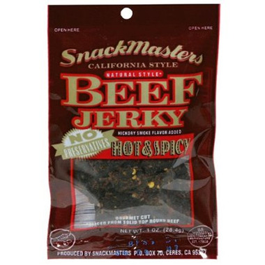 Snack Masters Hot Spicy Beef Jerky (8x2Oz)