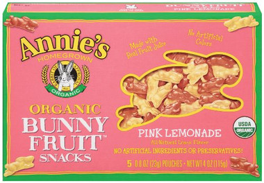 Annie's Homegrown Pink Lemonade Fruit Snacks (12x4 Oz)