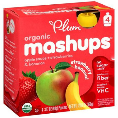 Plum Kids Og2 Mashups Strawberry Banana (6x4Pack)