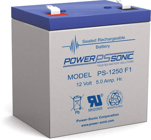 Power-sonic PS-1250 F1 Battery - 12V 5Ah SLA