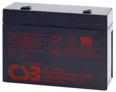 CSB HC1221W Battery - 12 Volt 5.1AH SLA Sealed Lead Rechargeable