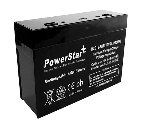 CSB HC1221W Battery - 12 Volt 5.1AH SLA Sealed Lead Rechargeable
