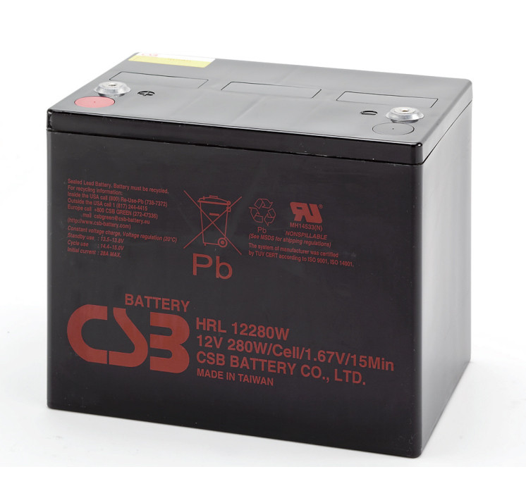 CSB HRL12280W FR UPS Backup Battery - 12 Volt 75.0 AH 280 Watts