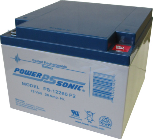 Power-sonic PS-12260 F2 Battery - 12 Volt 26.0 Amp Hour