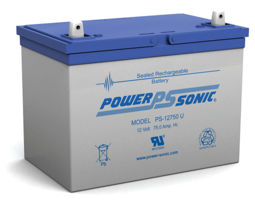 Power-sonic PS-12750 U Battery - 12 Volt 75.0 Amp Hour