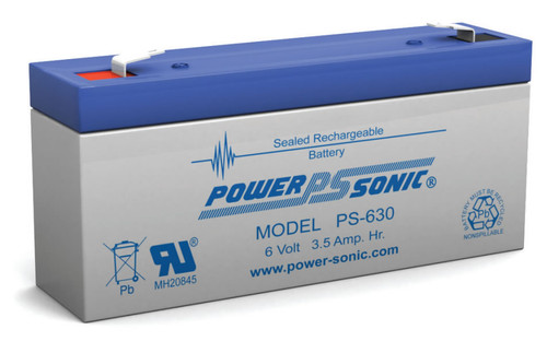 Power-sonic PS-630 Battery - 6 Volt 3.5 Amp Hour