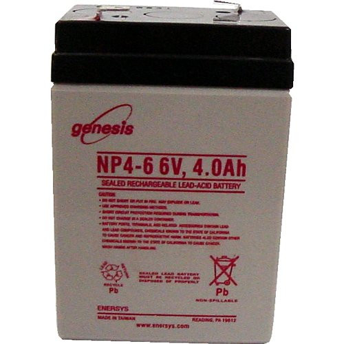 NP4-6 Battery - 6V 4.0 Ah Enersys - Genesis - Yuasa