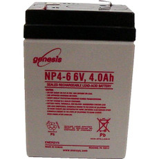 Genesis NP4-6 Battery - 6V 4.0 Ah Enersys, Yuasa