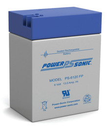 Power-sonic PS-6120 FP Battery - 6 Volt 13.0 Amp Hour