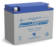 Power-sonic PS-6200 Battery - 6 Volt 20.0 AH