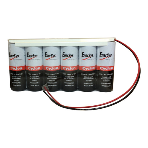 0860-0109 Enersys Cyclon Battery-12 Volt 4.5AH 1x6 Hawker DT w Leads