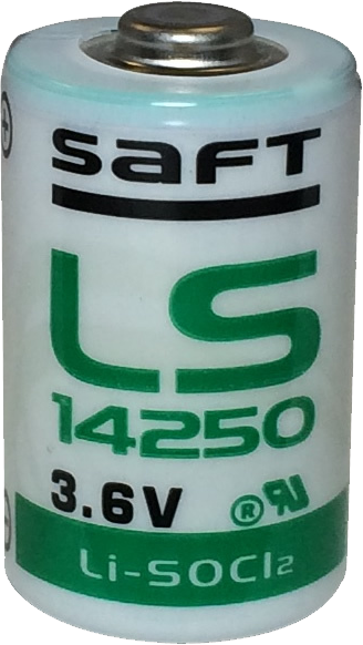LS14250 Saft 3.6V 1/2AA Lithium Battery - LS14250BA 3.6 Volt 1200mAh