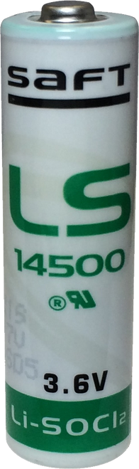 LS14500 Saft 3.6V AA Lithium Battery - LS14500BA 3.6 Volt 2600mAh
