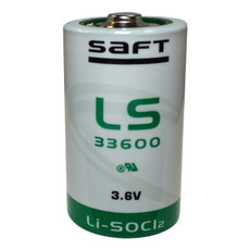 Saft LS33600 Battery - 3.6 Volt 17.0 Ah D Lithium