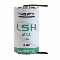Saft LSH20 CN Battery D Cell Lithium - Solder Tabs