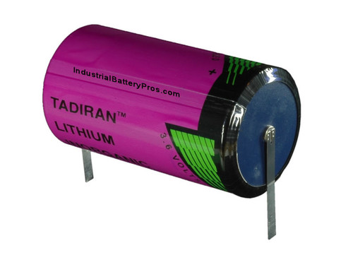 Tadiran TL-5930/T Battery - 3.6 Volt 19Ah D Lithium (Solder Tabs)