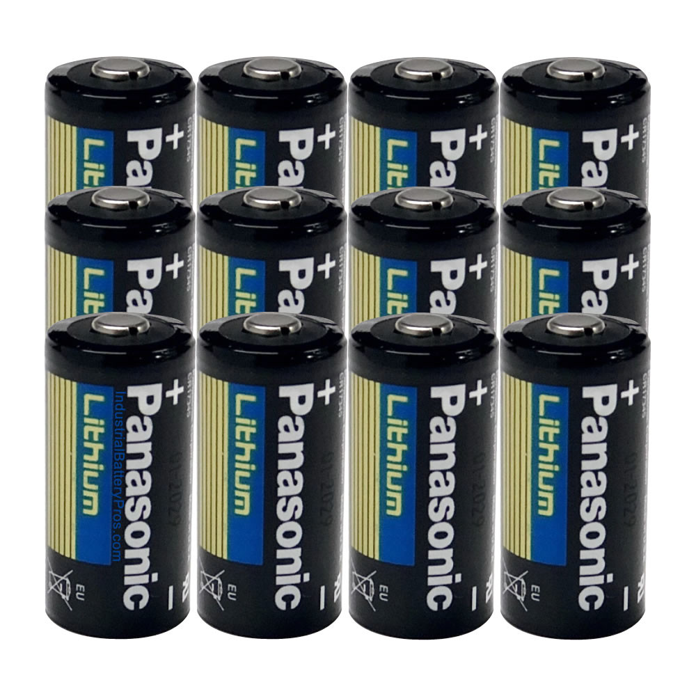 CR123A 3V Panasonic Industrial Batteries, 16 G, Battery Capacity