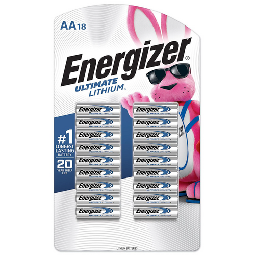 Energizer L91 AA Ultimate Battery (18 Pack)