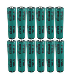 FDK HR-4U AAA Cell NiMH Battery (12 Pieces) 1.2 Volt 930mAh Button Top