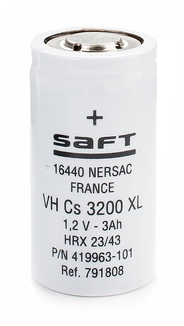 419963-101 VH Cs 3200 XL Saft - 12 Pieces - 1.2V 3000mAh Sub C NiMH Battery Flat Top