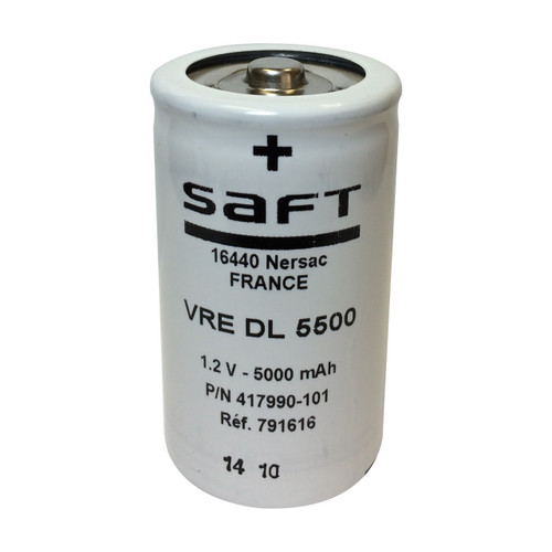 VRE DL - 417990-101 Saft Battery - 1.2V 5500mah D NiCd Low Profile Button