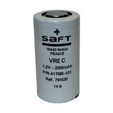 VRE C - 417985-101 Saft Battery (12 Pieces) 1.2V 2300mAh C NiCd Flat Top