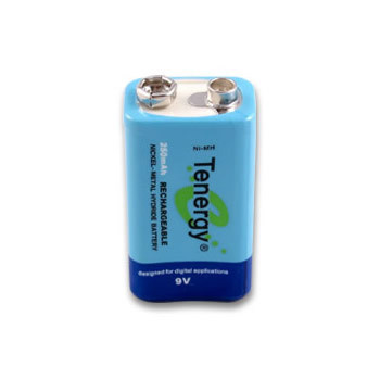 Tenergy 10001  - 9 Volt 250mAh Ni-MH Rechargeable Battery