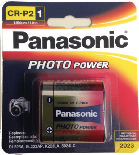 Panasonic CR-P2 Battery - Rep. DL223A, EL223LP, KL223LA, 5024LC