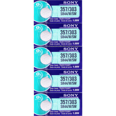 Sony SR44SW - 303 Button - Watch Battery (5 Pack)