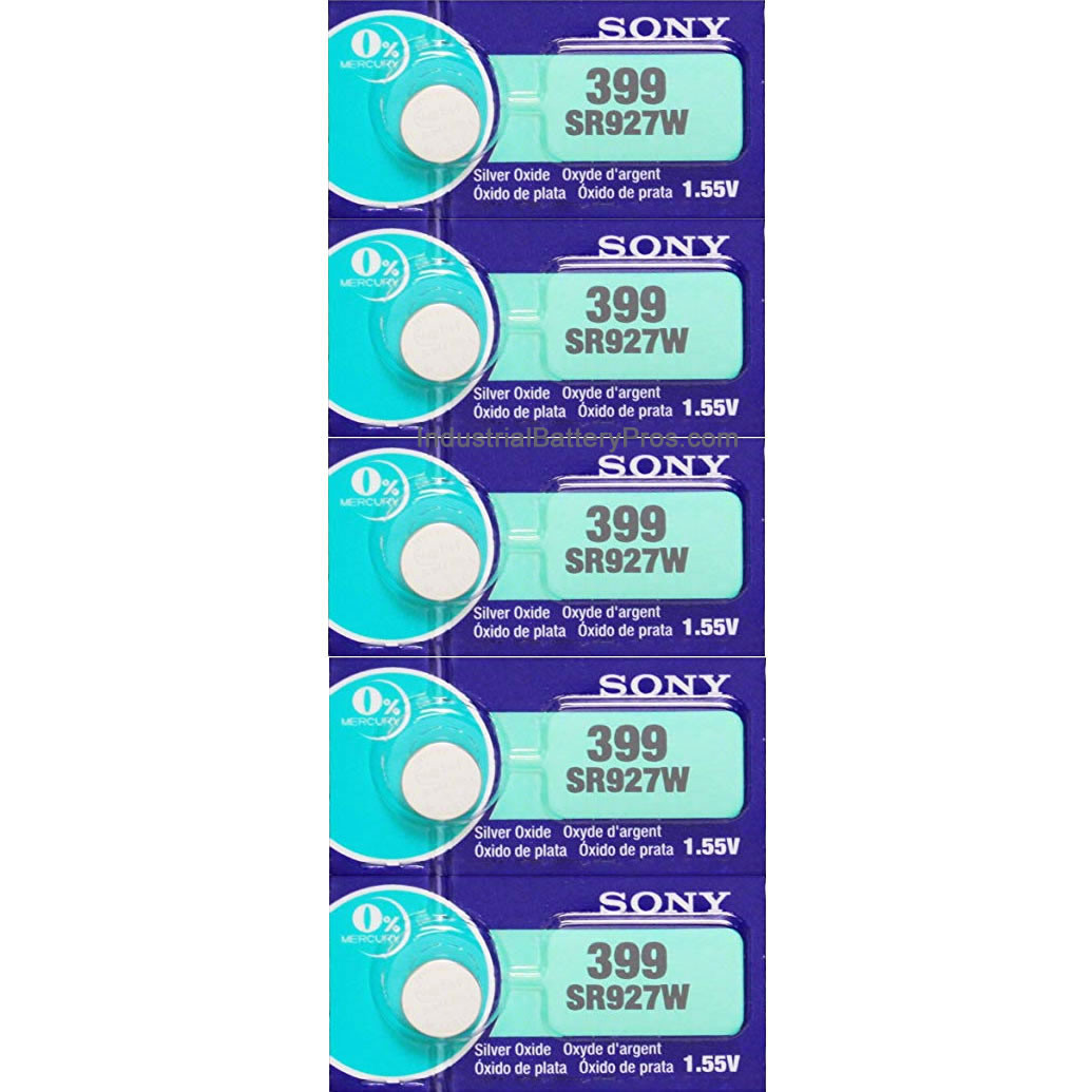 Sony SR927W - 399 Button - Watch Battery (5 Pack)