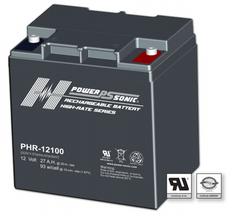 Power-Sonic PHR-12100 Sealed Rechargeable Battery - 12V 30Ah