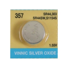 Evergreen SR44W, 357 Silver Oxide Watch Battery 1.55V High Drain