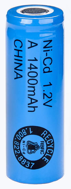 Tenergy A Cell NiCd Battery - 1.2 Volt 1400mAh Flat Top 20200