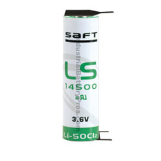Saft LS14500-3PF Battery - 3.6V 2600mAh AA Lithium - 3 Pins